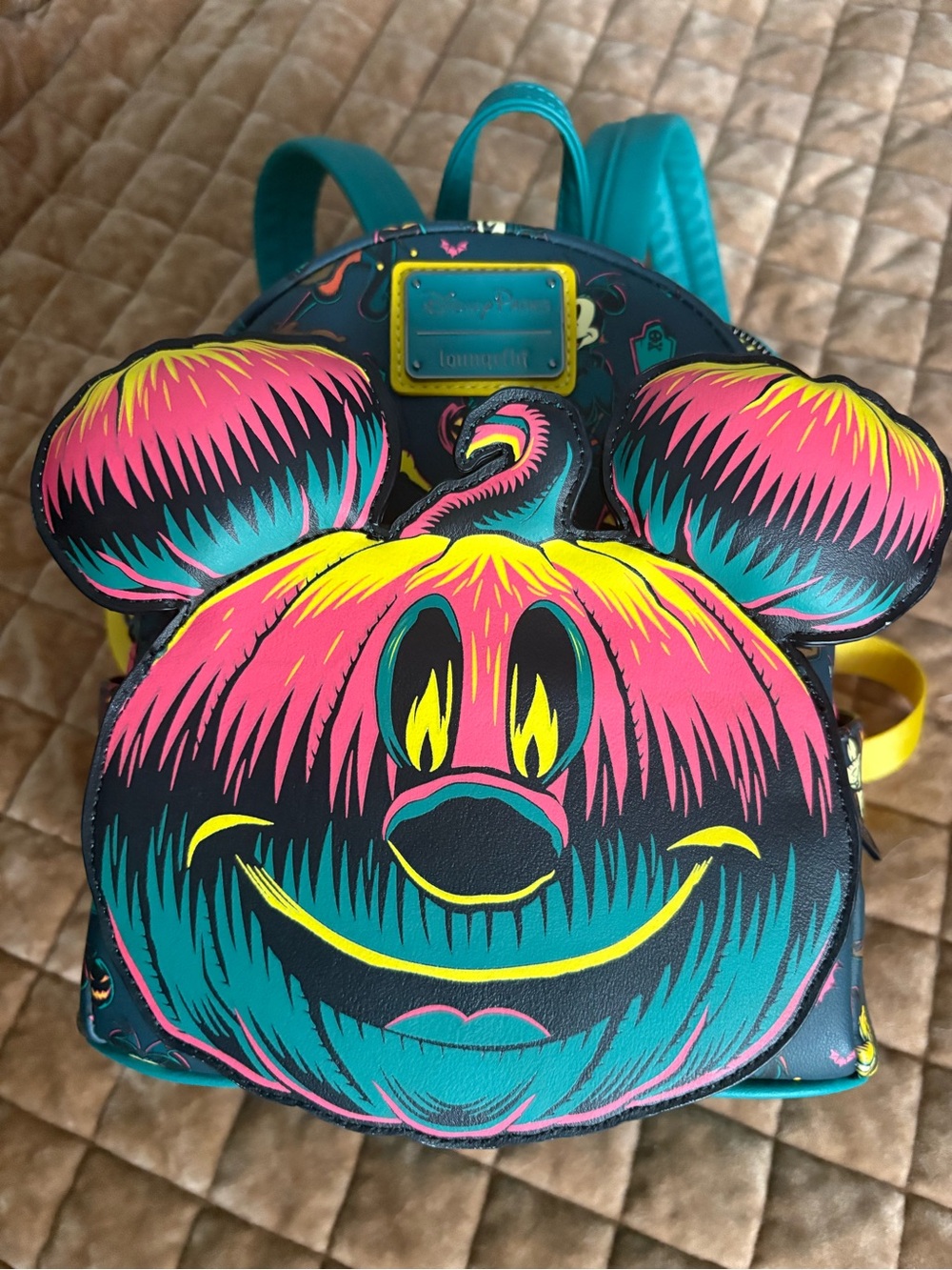 Loungefly Halloween Disney Mickey Glow in the Dark Pumpkin Backpack